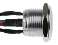 175-8530 RS PRO Illuminated Push Button Switch, Momentary, Panel Mount, 16mm Cutout, SPST, Red LED, 36V dc, IP67