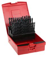 a190-203 Dormer 41-Piece Twist Drill Bit Set for Multi-Material, 10mm Max, 6mm Min, HSS Bits
