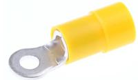 270-7642 RS PRO Insulated Crimp Ring Terminal, M3 Stud Size, 4mm² to 6mm² Wire Size, Yellow