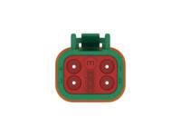 dt06-4s-te03 TE Connectivity, DT06-4S Automotive Connector Socket Green Cable 4 Way, Cable Termination DT06-4S-TE03