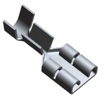 100570-2 TE Connectivity FASTON .250 Uninsulated Female Spade Connector, Receptacle, 6.35 x 0.81mm Tab Size, 1mm² to 2.5mm²