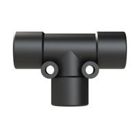 bvtd-101010gt T Piece, Conduit Fitting, 10mm Nominal Size, Polyamide 6, Black