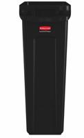 fg354060bla Rubbermaid Commercial Products Slim Jim 87L Black Polyethylene Waste Bin