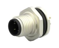 t4140012041-000 TE Connectivity Circular Connector, 4 Contacts, Rear, M12 Connector, Socket, Male, IP67, M12 Series