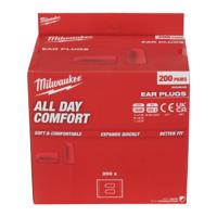 4932480465 Milwaukee 49324 Series Red Pull-On Ear Plugs, 38dB Rated, 200 Pairs