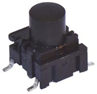 5gsh9351ss09-120 MEC IP67 Black Cap Tactile Switch, SPST 50 mA @ 24 V dc