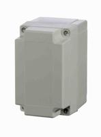 pc-10075-hg-enclosure Fibox Grey Polycarbonate Enclosure, IP66, IP67, IK08, Grey Lid, 130.1 x 80.1 x 75mm