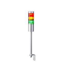 lr6-302ljnu-ryg Patlite LR6 Series Coloured Signal Tower, 3 Lights, 24 V dc, Pole Mount