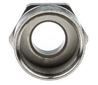 52104580 Lapp Cable Gland Adaptor, M12 Exterior Thread, M16 Interior Thread, Nickel Plated Brass, SKINDICHT Series