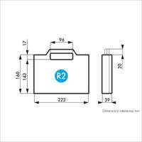 255-4723 Gard Plasticases Classic Plastic Equipment case, 229 x 189 x 44mm