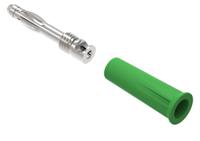 1010-i-v Electro PJP Green Male Banana Plug, 4 mm Connector, Screw Termination, 36A, 30/60V ac/dc, Nickel Plating
