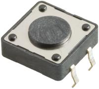 430476043716 Wurth Elektronik Black Button Tactile Switch, SPST 50 mA @ 12 V dc 5mm Through Hole