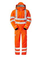 pr505r-r-5xl PULSAR Orange Reusable Hi Vis Overalls, 5XL