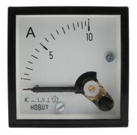 d48mis10a1-002 HOBUT D48SD Analogue Panel Ammeter 0/10A Direct Connected AC, 48mm x 48mm Moving Iron