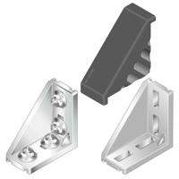 3842548856 Bosch Rexroth Angular Cover Cap, Connecting Component, Strut Profile 40 mm, Groove Size 10mm