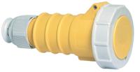 31307 Bals IP67 Yellow Cable Mount 2P + E Industrial Power Socket, Rated At 32A, 110 V