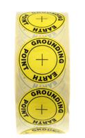 364-3616 RS PRO Yellow Vinyl ESD Label, Earth Ground Point-Text 36mm