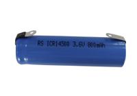 183-4301 RS PRO RS PRO, 3.7V, 14500, Lithium-Ion Rechargeable Battery, 820mAh