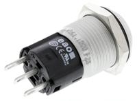 82-45611000 EAO 82 Series Push Button Switch, Momentary, Panel Mount, 16mm Cutout, SPDT, 240V, IP65, IP67