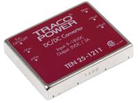 ten-25-1211 TRACOPOWER TEN 25 DC-DC Converter, 5V dc/ 5A Output, 9 → 18 V dc Input, 25W, Through Hole, +85°C Max Temp -40°C