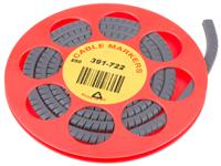 901-10313 HellermannTyton Helagrip Slide On Cable Markers, Black on Grey, Pre-printed "8", 4 → 9mm Cable,