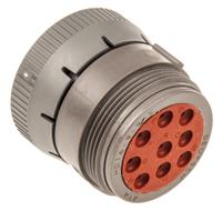 hd16-9-96s Deutsch Circular Connector, 9 Contacts, Cable, 27.15 mm Connector, Plug, Female, IP67, HD10 Series