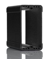1457c801bk Hammond 1457 Series Black Aluminium Enclosure, IP65, Black Lid, 80 x 59 x 30.9mm