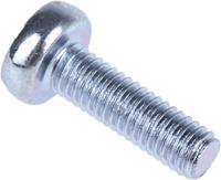 560-596 RS PRO Pozi M3 Pan Steel Machine Screws DIN 7985 x 10.0mm