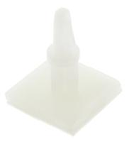 lcbsb-08-01a-rt LCBSB-08-01A-RT, 12.7mm High Nylon PCB Support for 4mm PCB Hole, 17.8 x 17.8mm Base