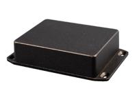1590n1flbk Hammond 1590 Series Black Die Cast Aluminium Enclosure, IP54, Flanged, Black Lid, 121.2 x 65.5 x 39.8mm