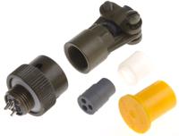85106ec83as50 Souriau Sunbank by Eaton, 851, Copper Alloy 3 Way Cable Mount MIL Spec Circular Connector Plug, Socket Contacts,Shell