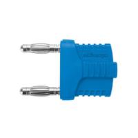 rs-kurz-19-4-ig-mb-ni-bl Schutzinger Blue Male Banana Connector, 4 mm Connector, Socket Termination, 12A, 30 V ac, 60 V dc, Nickel Plating