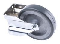 712-4857 RS PRO Fixed Castor Wheel, 60kg Capacity, 100mm Wheel
