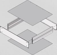 30860-505 nVent SCHROFF 30860 Series Aluminium Cover, 1mm H, 460mm W, 412mm L