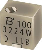 3224g-1-502e SMD Trimmer Potentiometer 0.25W Side Adjust Bourns, 3224
