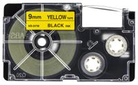 xr-9yw1 Casio Black on Yellow Label Printer Tape, 8 m Length, 9 mm Width