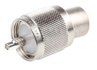 j01040a0006 Telegartner, Plug Cable Mount UHF Connector, 50Ω, Crimp Termination, Straight Body