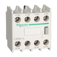ladn316 Schneider Electric Auxiliary Contact Block, 4 Contact, 1NC + 3NO, Front Mount, Tesys LADN