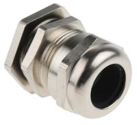 c5225000r SIB SIB-TEC Series Metallic Nickel Plated Brass Cable Gland, M25 Thread, 8mm min., 16mm max., IP68
