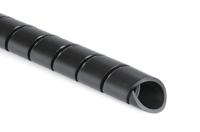 161-41151-sbpe6-bk HellermannTyton Spiral Wrap, I.D 6mm, 40mm Polyethylene SBPE Series