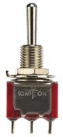 5-1825137-2 TE Connectivity Toggle Switch, Panel Mount, On-Off-(On), SPDT, Solder Terminal, 120 V ac, 28V dc
