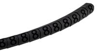 901-10352 HellermannTyton Helagrip Slide On Cable Markers, Black on Grey, Pre-printed "8", 1 → 3mm Cable,