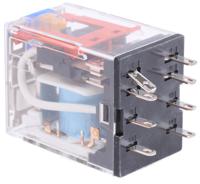 my2in1-24vdc-s Omron Plug In Latching Power Relay, 24V dc Coil, DPDT