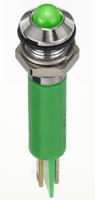 134-5532 RS PRO Green Panel Mount Indicator, 2V dc, 8mm Mounting Hole Size, Faston, Solder Lug Termination, IP67