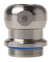 53806753 Lapp SKINTOP Series Metallic Stainless Steel Cable Gland, M32 Thread, 8mm min., 15mm max., IP68, IP69
