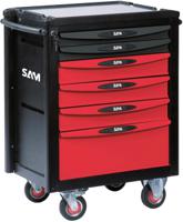 servi-640 SAM 6 Drawer ABS Wheeled Tool Trolley