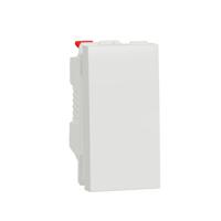 nu310618f Schneider Electric White Push Button Light Switch, 1 Way, NU3