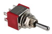 734-7044 RS PRO Toggle Switch, Panel Mount, (On)-Off-(On), DPDT, Solder Terminal