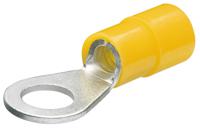 97-99-180 Knipex Insulated Ring Terminal, M10 Stud Size, 4mm² to 6mm² Wire Size, Yellow