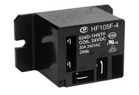 hf105f-4024d1hstf Hongfa Europe GMBH Flange Mount Power Relay, 24V dc Coil, 40A Switching Current, SPST